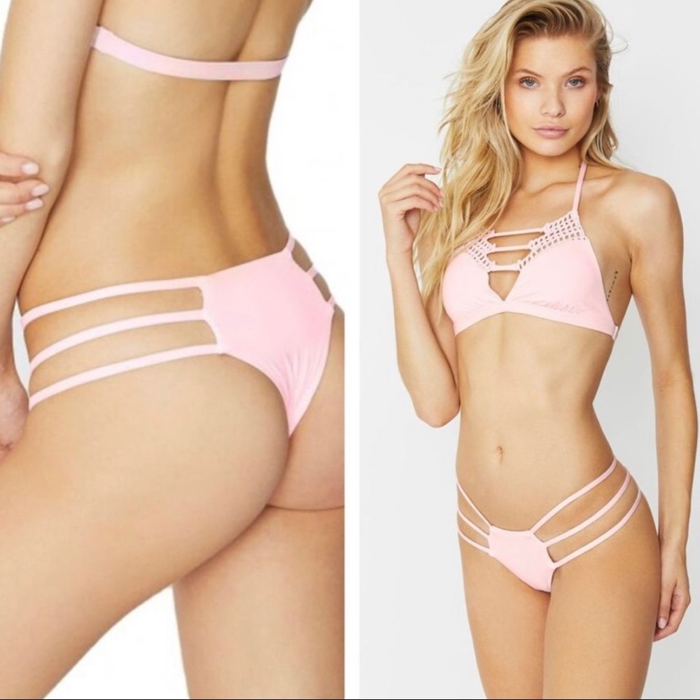 Frankie’s Sienna bikini bottom: Rose Water